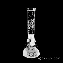 VENDA HOT VENDIDA PESADO PESADO DE 15 polegadas Herb seco de 5 mm de espessura tubo de água de vidro Tubo de fumante com tigela de vidro transparente e tigela de vidro
